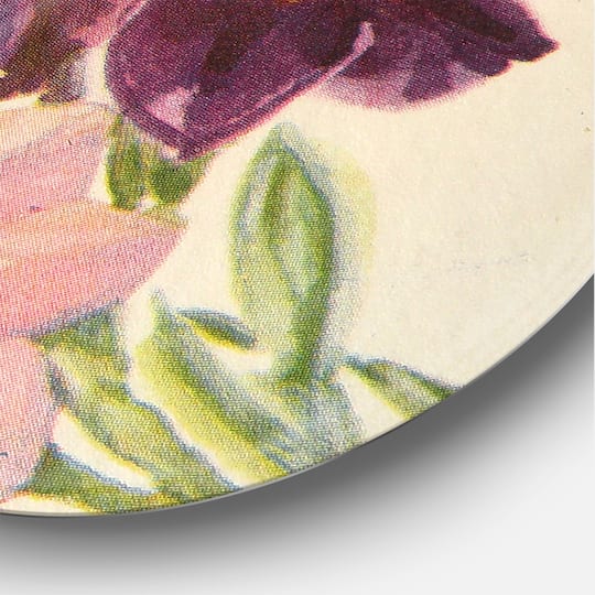 Designart - Retro Light and Dark Pink Gladiolus